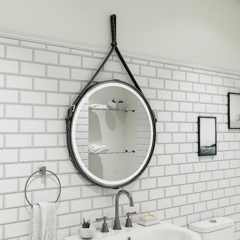 Зеркало Континент Millenium D 800 ЗЛП1798 с подсветкой Черное с сенсорным выключателем, купить, цена, заказать, магазин, доставка, скидка, промокод, купить, цена, заказать, магазин, доставка, скидка, промокод