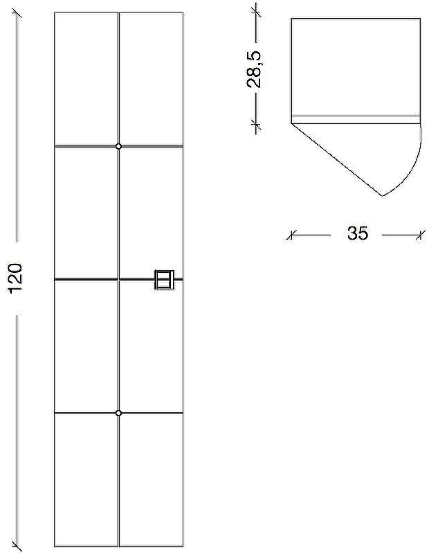 Шкаф пенал Boheme Armadi Art Vallessi Avantgarde Piazza 35 844-WG подвесной Белый Золото, купить, цена, заказать, магазин, доставка, скидка, промокод, купить, цена, заказать, магазин, доставка, скидка, промокод