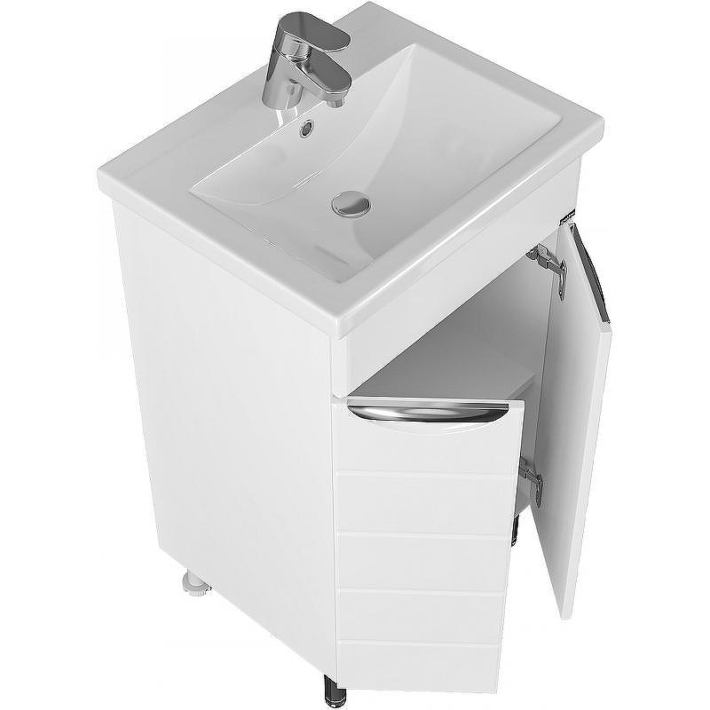 Тумба под раковину СанТа Родос 50 206011 Белая, купить, цена, заказать, магазин, доставка, скидка, промокод, купить, цена, заказать, магазин, доставка, скидка, промокод