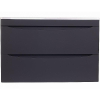 Тумба под раковину Style Line Бергамо мини 90 Люкс Plus СС-00002366 подвесная Черная антискрейч, купить, цена, заказать, магазин, доставка, скидка, промокод, купить, цена, заказать, магазин, доставка, скидка, промокод