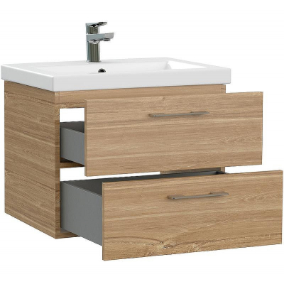 Тумба под раковину Cersanit Lara 60 64134 подвесная Орех