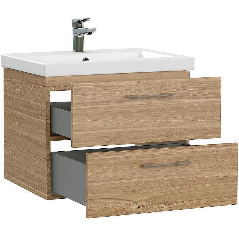 Тумба под раковину Cersanit Lara 60 64134 подвесная Орех, купить, цена, заказать, магазин, доставка, скидка, промокод, купить, цена, заказать, магазин, доставка, скидка, промокод