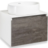 Тумба под раковину Runo Бари 60 00-00001378 подвесная Железный камень Белая, купить, цена, заказать, магазин, доставка, скидка, промокод, купить, цена, заказать, магазин, доставка, скидка, промокод
