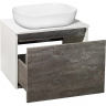 Тумба под раковину Runo Бари 60 00-00001378 подвесная Железный камень Белая, купить, цена, заказать, магазин, доставка, скидка, промокод, купить, цена, заказать, магазин, доставка, скидка, промокод