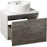 Тумба под раковину Runo Бари 60 00-00001378 подвесная Железный камень Белая, купить, цена, заказать, магазин, доставка, скидка, промокод, купить, цена, заказать, магазин, доставка, скидка, промокод