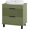Тумба с раковиной Brevita Enfida 70 УТ000022839 Зеленая матовая, купить, цена, заказать, магазин, доставка, скидка, промокод, купить, цена, заказать, магазин, доставка, скидка, промокод