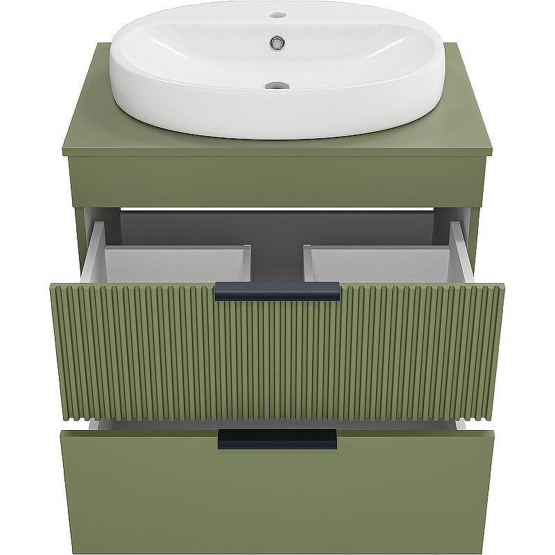 Тумба с раковиной Brevita Enfida 70 УТ000022839 Зеленая матовая, купить, цена, заказать, магазин, доставка, скидка, промокод, купить, цена, заказать, магазин, доставка, скидка, промокод