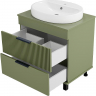 Тумба с раковиной Brevita Enfida 70 УТ000022839 Зеленая матовая, купить, цена, заказать, магазин, доставка, скидка, промокод, купить, цена, заказать, магазин, доставка, скидка, промокод