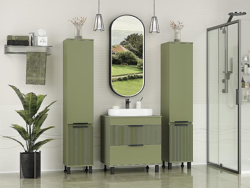 Тумба с раковиной Brevita Enfida 70 УТ000022839 Зеленая матовая, купить, цена, заказать, магазин, доставка, скидка, промокод, купить, цена, заказать, магазин, доставка, скидка, промокод