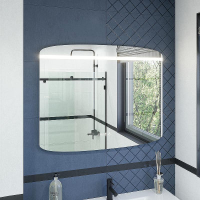 Зеркало Caprigo Софт 100 2062HW с подсветкой с сенсорным выключателем с подогревом и часами