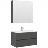 Комплект мебели для ванной Aquanet Алвита 90 241388 подвесной Серый антрацит, купить, цена, заказать, магазин, доставка, скидка, промокод, купить, цена, заказать, магазин, доставка, скидка, промокод