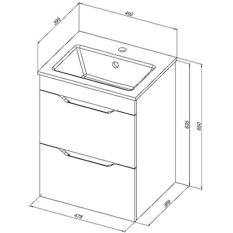 Тумба под раковину Aquanet Практика 50 330456 подвесная Маренго, купить, цена, заказать, магазин, доставка, скидка, промокод, купить, цена, заказать, магазин, доставка, скидка, промокод
