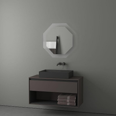 Зеркало Evoform Ledshine 70x70 BY 2504 с подсветкой 22.5 W - без выключателя - нейтральный белый свет