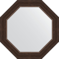 Зеркало Evoform Octagon 52х52 BY 3721 в багетной раме - Палисандр 62, купить, цена, заказать, магазин, доставка, скидка, промокод, купить, цена, заказать, магазин, доставка, скидка, промокод