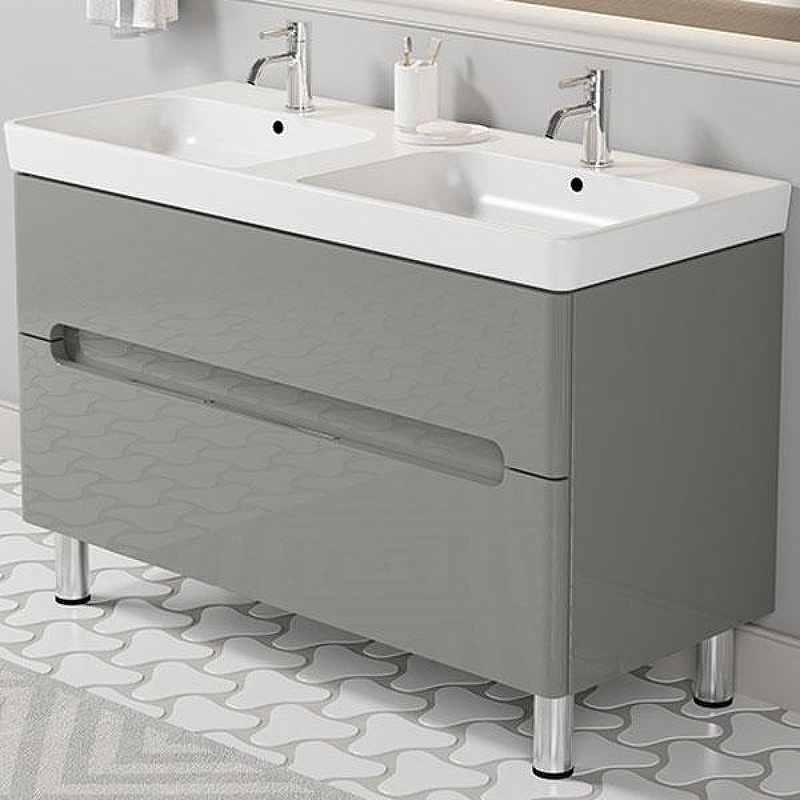 Тумба с раковиной SanVit Форма 120 kforma1202 в цвете Ral Розовый глянец, купить, цена, заказать, магазин, доставка, скидка, промокод, купить, цена, заказать, магазин, доставка, скидка, промокод