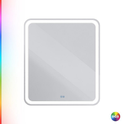 Зеркало Cezares Multicolore 70 CZR-SPC-MC-700-800-RGB-TCH с подсветкой с сенсорным выключателем и функцией памяти