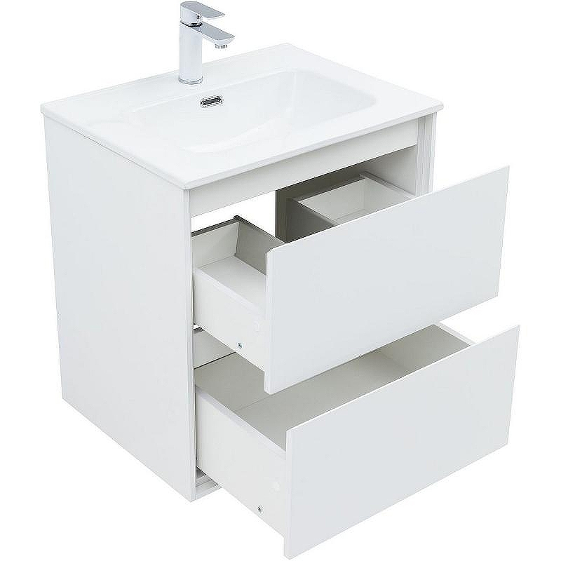 Тумба под раковину Aquanet Милан 60 336367 подвесная Белый глянец, купить, цена, заказать, магазин, доставка, скидка, промокод, купить, цена, заказать, магазин, доставка, скидка, промокод