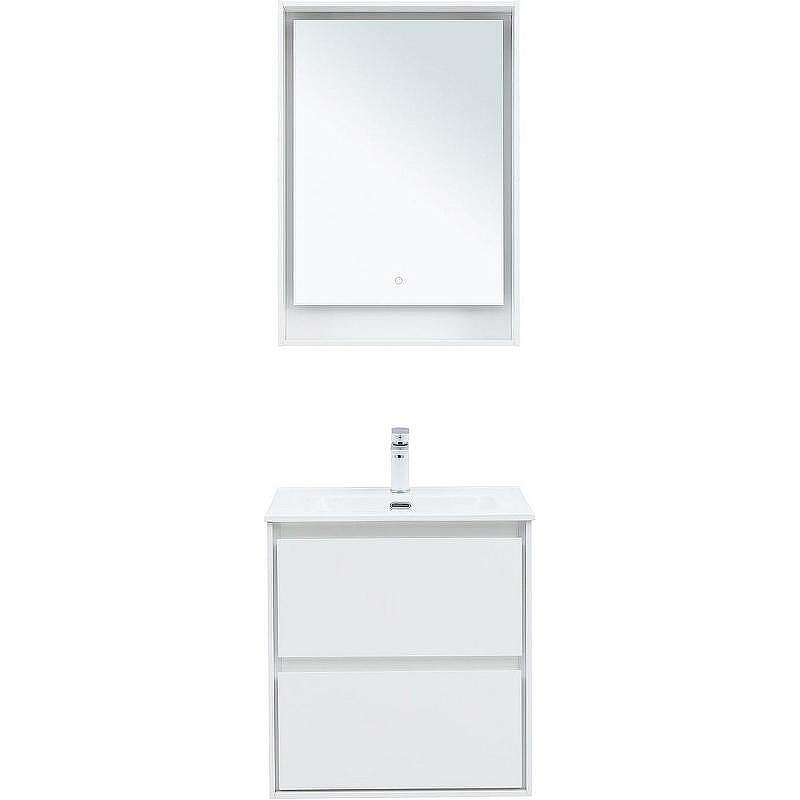 Тумба под раковину Aquanet Милан 60 336367 подвесная Белый глянец, купить, цена, заказать, магазин, доставка, скидка, промокод, купить, цена, заказать, магазин, доставка, скидка, промокод