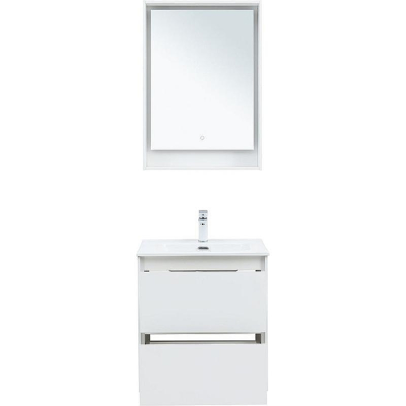 Тумба под раковину Aquanet Милан 60 336367 подвесная Белый глянец, купить, цена, заказать, магазин, доставка, скидка, промокод, купить, цена, заказать, магазин, доставка, скидка, промокод