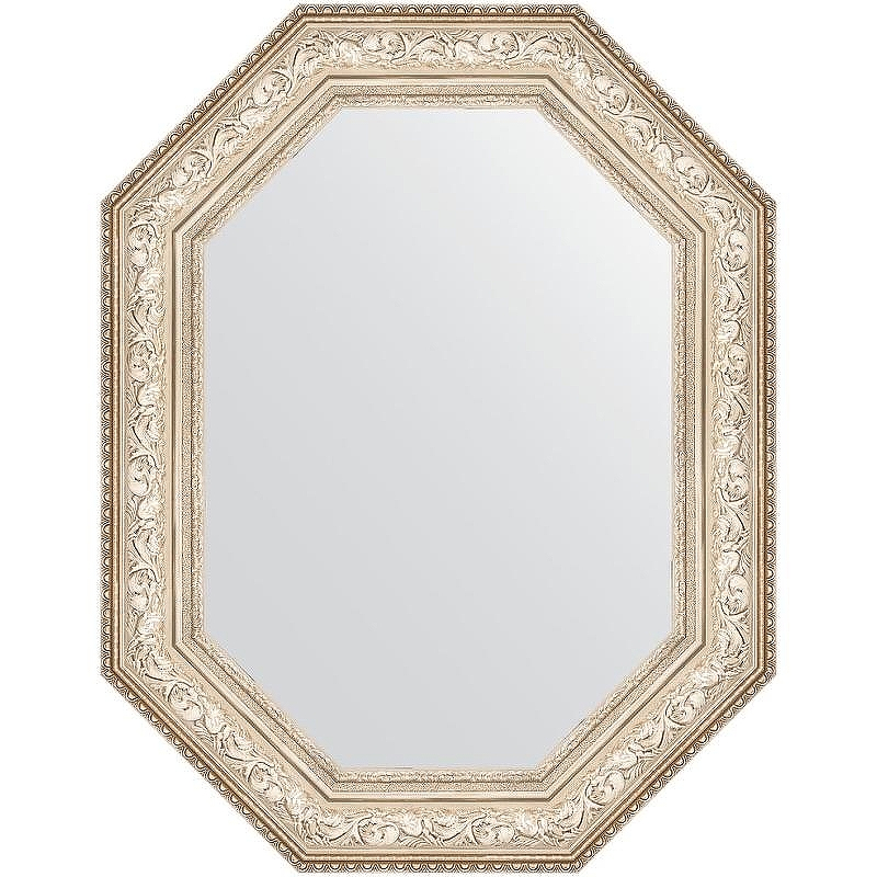 Зеркало Evoform Polygon 100х80 BY 7256 в багетной раме - Виньетка серебро 109, купить, цена, заказать, магазин, доставка, скидка, промокод, купить, цена, заказать, магазин, доставка, скидка, промокод