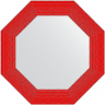 Зеркало Evoform Octagon 61x61 BY 7408 в багетной раме - Красная волна 89, купить, цена, заказать, магазин, доставка, скидка, промокод, купить, цена, заказать, магазин, доставка, скидка, промокод