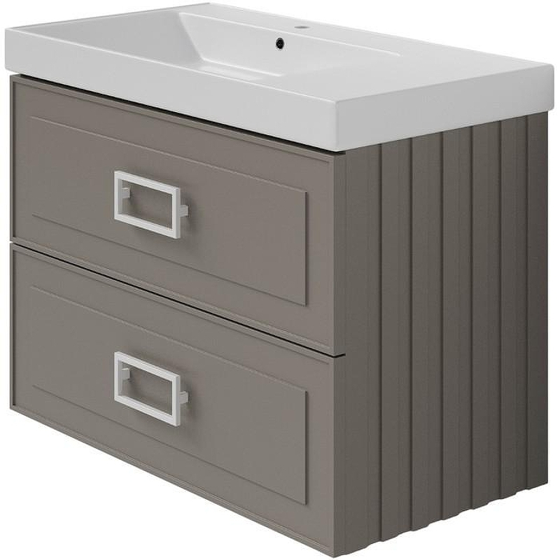 Тумба под раковину La Fenice Cubo Twin 90 FNC-01-CUB-C-90-2 подвесная Бежевая матовая, купить, цена, заказать, магазин, доставка, скидка, промокод, купить, цена, заказать, магазин, доставка, скидка, промокод