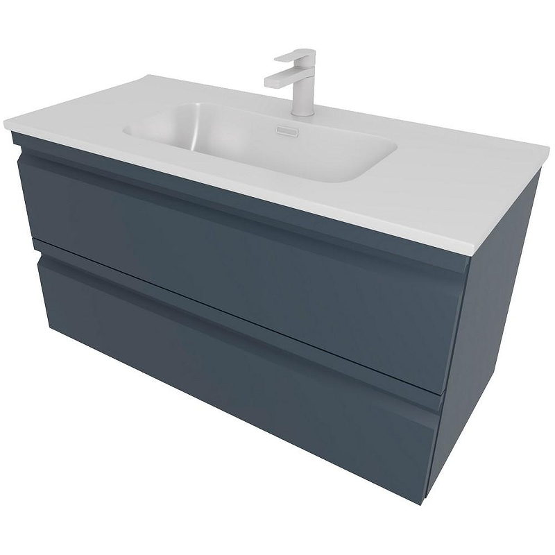 Тумба с раковиной Aquatek Вега 100 AQ77100-MG подвесная Серая матовая, купить, цена, заказать, магазин, доставка, скидка, промокод, купить, цена, заказать, магазин, доставка, скидка, промокод