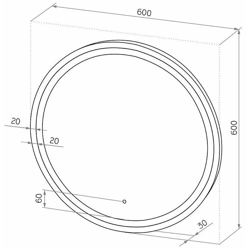 Зеркало Misty Альферац 60 АЛЬ-02-60-14 с подсветкой Черное матовое с сенсорным выключателем, купить, цена, заказать, магазин, доставка, скидка, промокод, купить, цена, заказать, магазин, доставка, скидка, промокод