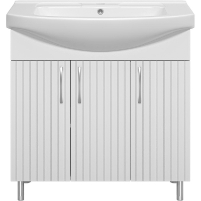 Тумба с раковиной Misty Изео 85 УТ000015764 Белая