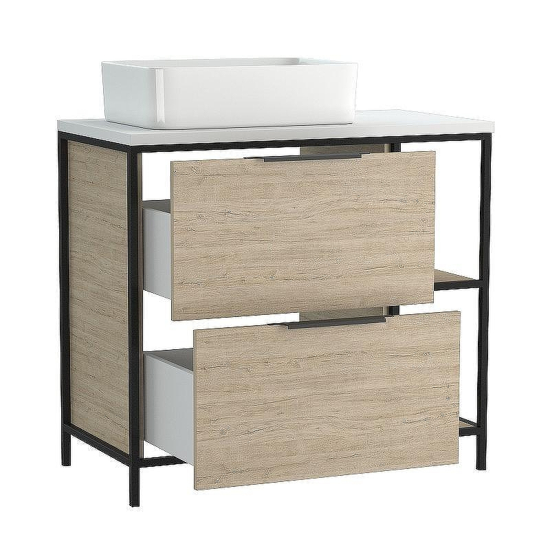 Тумба под раковину Cersanit Bosquet 80 63012 Дуб, купить, цена, заказать, магазин, доставка, скидка, промокод, купить, цена, заказать, магазин, доставка, скидка, промокод