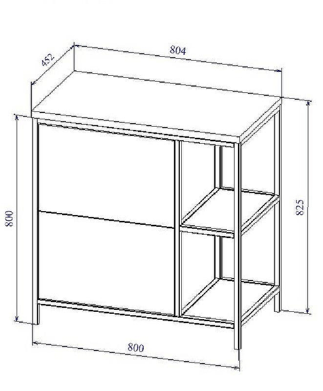 Тумба под раковину Cersanit Bosquet 80 63012 Дуб, купить, цена, заказать, магазин, доставка, скидка, промокод, купить, цена, заказать, магазин, доставка, скидка, промокод
