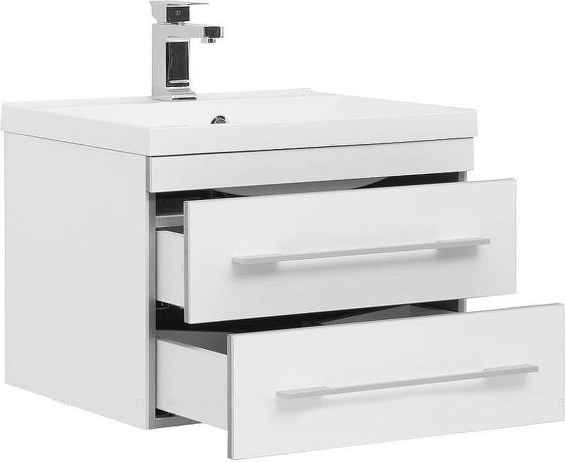 Тумба с раковиной Aquanet Верона 58 212878 подвесная Белая, купить, цена, заказать, магазин, доставка, скидка, промокод, купить, цена, заказать, магазин, доставка, скидка, промокод