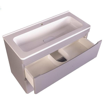 Тумба под раковину Creto Oro 90 24-HN90-GR подвесная цвет Серый люкс