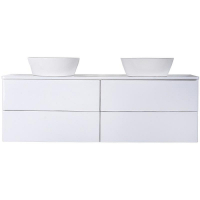 Тумба с раковиной Orange Otto 130 Ot-130TuMDF+B08-360W подвесная Белый глянец, купить, цена, заказать, магазин, доставка, скидка, промокод, купить, цена, заказать, магазин, доставка, скидка, промокод