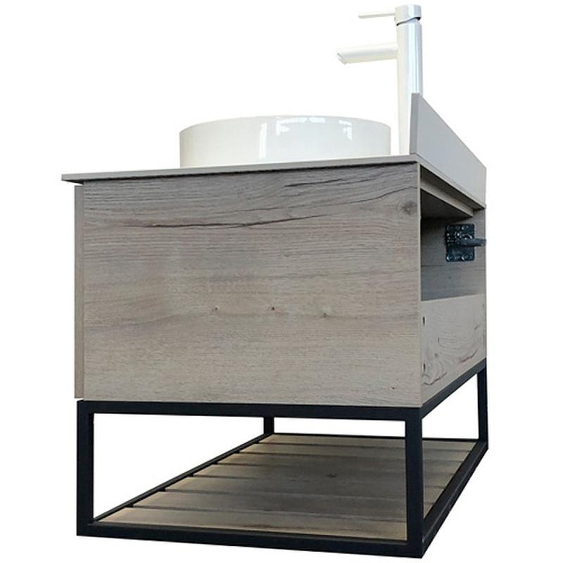 Тумба с раковиной Comforty Порто 90 00-00009322 подвесная Дуб дымчатый, купить, цена, заказать, магазин, доставка, скидка, промокод, купить, цена, заказать, магазин, доставка, скидка, промокод
