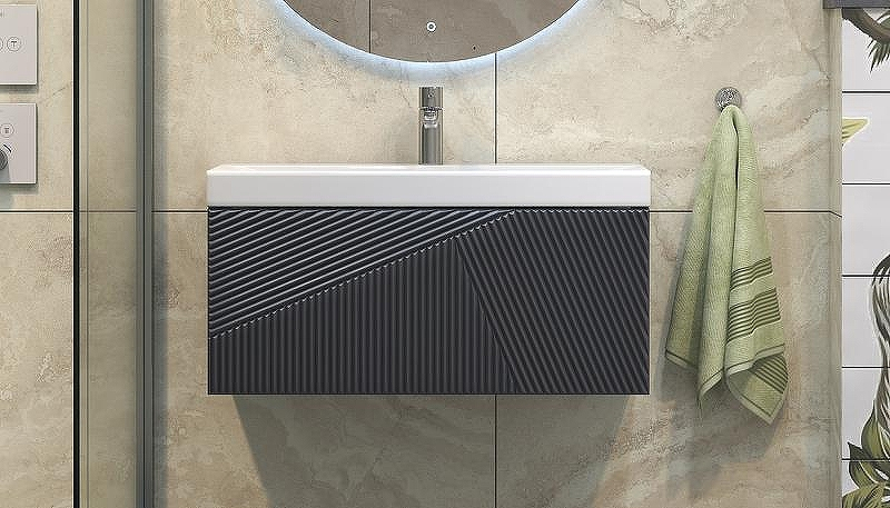 Тумба под раковину Velvex Edge 80 tp.EDG.9696.80.1Y подвесная Графит, купить, цена, заказать, магазин, доставка, скидка, промокод, купить, цена, заказать, магазин, доставка, скидка, промокод