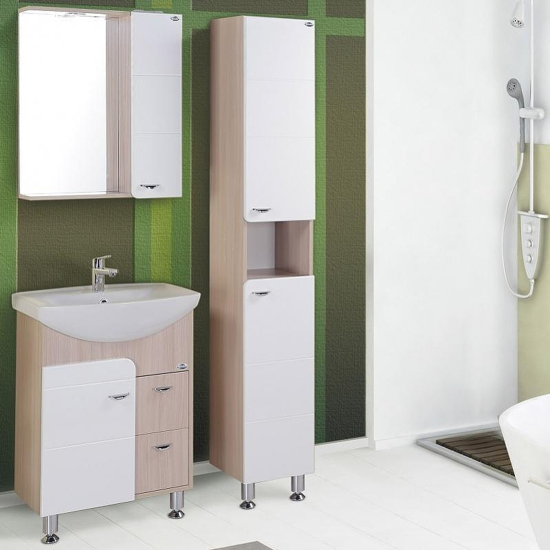 Тумба под раковину Onika Стиль 60 2 ящика Светлый ясень Белый, купить, цена, заказать, магазин, доставка, скидка, промокод, купить, цена, заказать, магазин, доставка, скидка, промокод