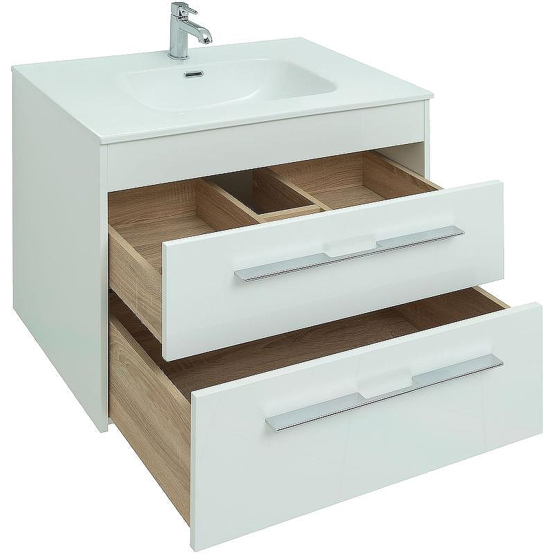 Тумба под раковину Aquanet Августа 80 277508 подвесная Белый глянец, купить, цена, заказать, магазин, доставка, скидка, промокод, купить, цена, заказать, магазин, доставка, скидка, промокод