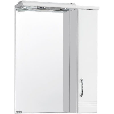 Зеркало со шкафом Aquaton Онда 58 1A009802ON01R с подсветкой Белое