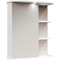 Зеркальный шкаф Onika Карина 60.01 L 206009 с подсветкой Белый, купить, цена, заказать, магазин, доставка, скидка, промокод, купить, цена, заказать, магазин, доставка, скидка, промокод