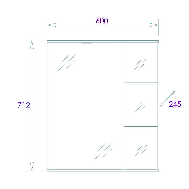 Зеркальный шкаф Onika Карина 60.01 L 206009 с подсветкой Белый, купить, цена, заказать, магазин, доставка, скидка, промокод, купить, цена, заказать, магазин, доставка, скидка, промокод