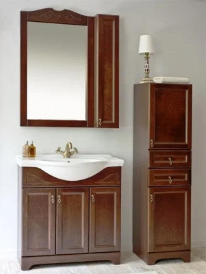 Шкаф пенал Orange Classic 40 Орех