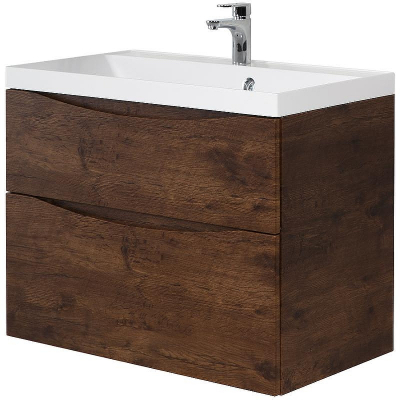 Тумба под раковину BelBagno Marino 60 MARINO-600-2C-SO-RW-P подвесная Rovere Moro