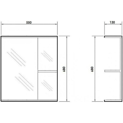 Зеркало Orange Рио 55 Белое