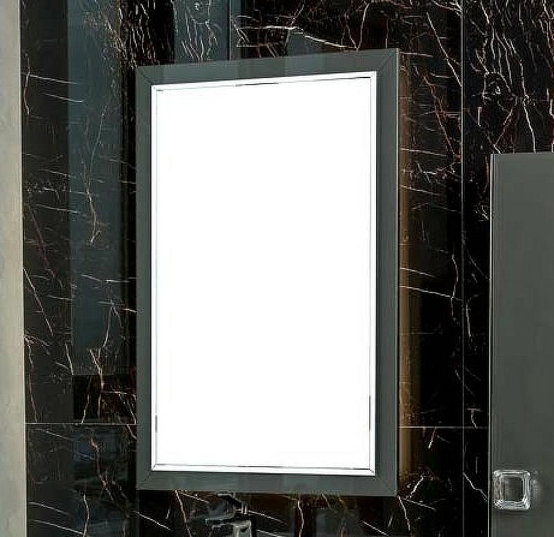 Зеркало Boheme Armadi Art Lucido 70 567-GR с подсветкой Графит глянцевое, купить, цена, заказать, магазин, доставка, скидка, промокод, купить, цена, заказать, магазин, доставка, скидка, промокод