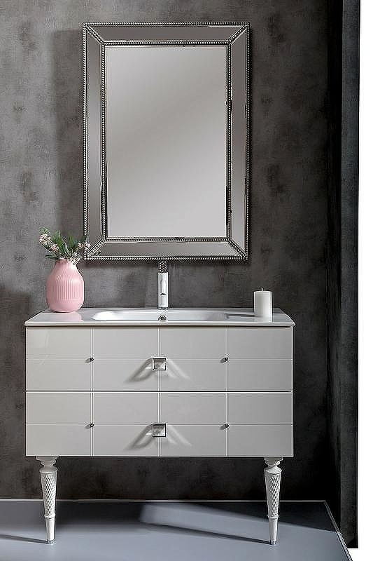 Тумба под раковину Boheme Armadi Art Vallessi Avangarde Piazza 80 841-080-WCR подвесная Белый Хром, купить, цена, заказать, магазин, доставка, скидка, промокод, купить, цена, заказать, магазин, доставка, скидка, промокод