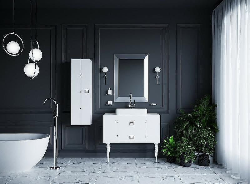 Тумба под раковину Boheme Armadi Art Vallessi Avangarde Piazza 80 841-080-WCR подвесная Белый Хром, купить, цена, заказать, магазин, доставка, скидка, промокод, купить, цена, заказать, магазин, доставка, скидка, промокод