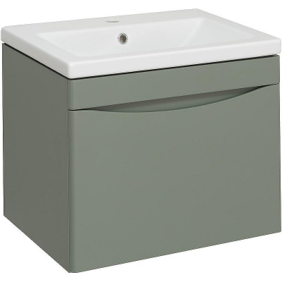 Тумба под раковину Runo Афина 60 00-00001205 подвесная Цемент