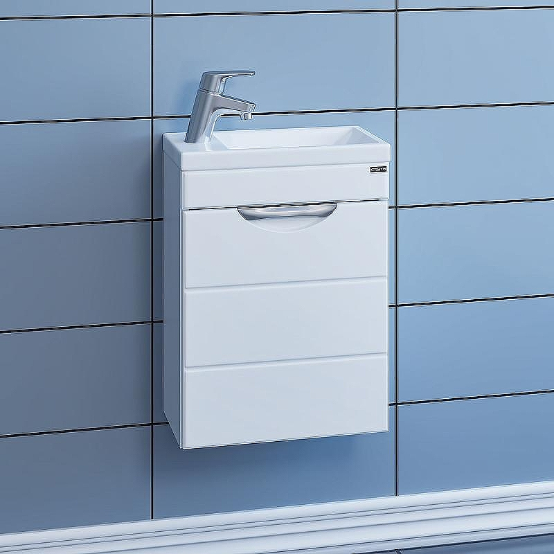 Тумба под раковину СанТа Родос 40 206010 подвесная Белая, купить, цена, заказать, магазин, доставка, скидка, промокод, купить, цена, заказать, магазин, доставка, скидка, промокод