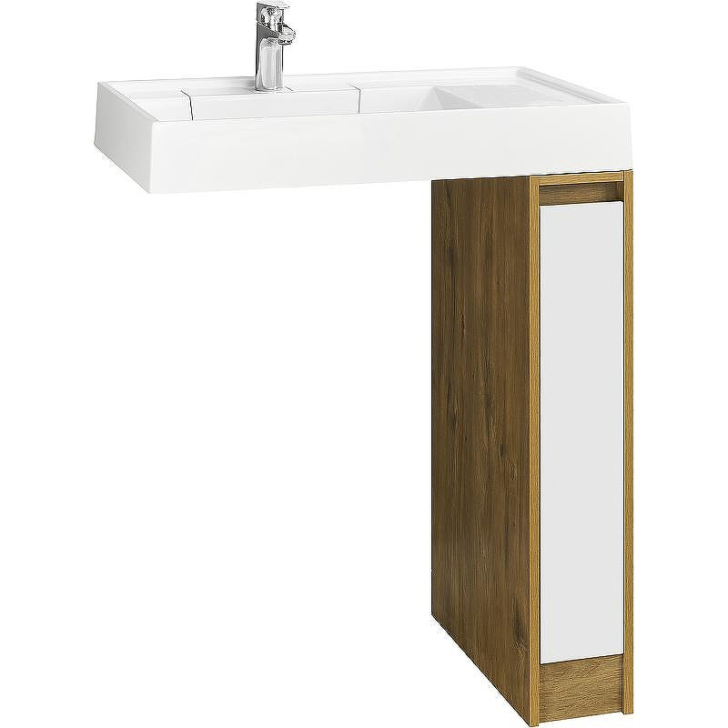 Тумба под раковину Aquaton Лондри 80 1A267101LHDR0 Дуб Рустикальный без фасада, купить, цена, заказать, магазин, доставка, скидка, промокод, купить, цена, заказать, магазин, доставка, скидка, промокод